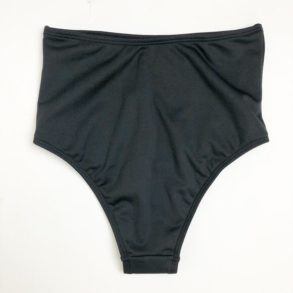 Adidas Womens Performance Swim Bottom XS Black High Waist Stretch NWT - Picture 4 of 7